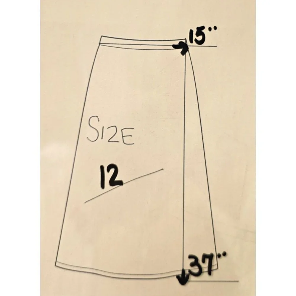 Susan Bristol Y2K Earth Angel Maxi Skirt Size 12 Almond Corduroy Retro Modest